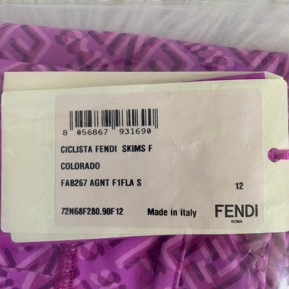 Fendi x Skims Pink Biker Shorts - Picture 4 of 4